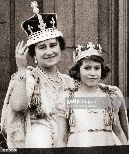 Queen Elizabeth on the day of her coronation in 1936 with her... News Photo  - Getty Images
