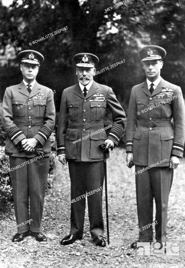 King George V with his two eldest sons, Edward, Prince of Wales, Stock  Photo, Picture And Rights Managed Image. Pic. MEV-10224184 | agefotostock