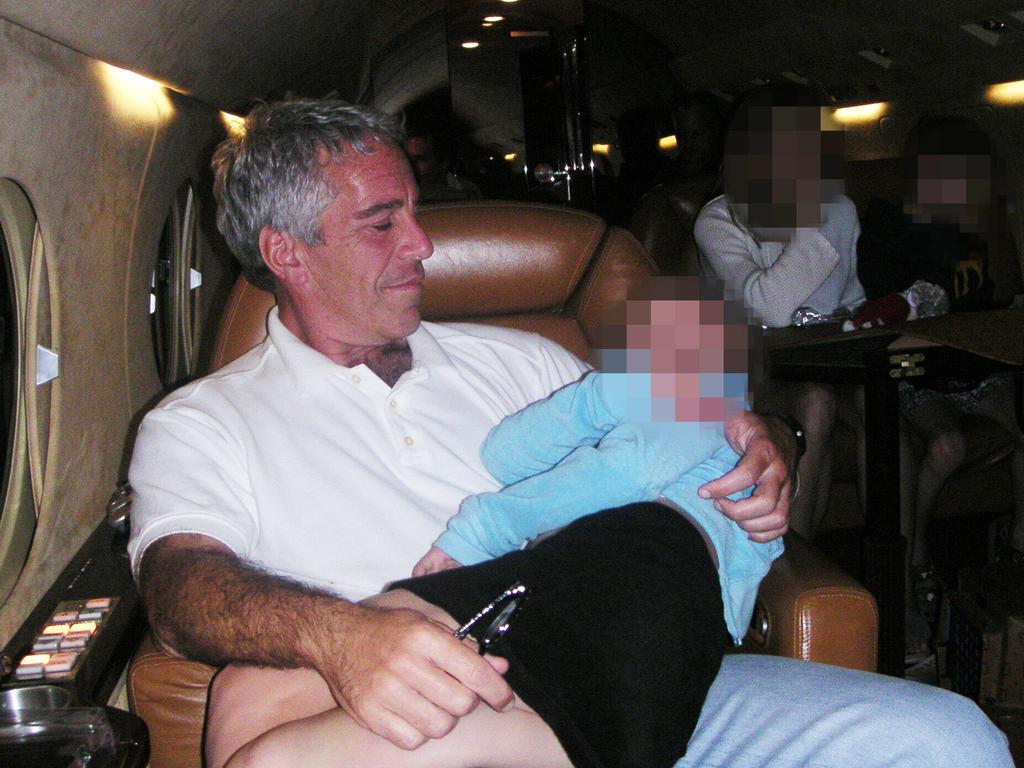Jeffrey Epstein: Image of paedophile hugging sleeping child on Lolita  Express | news.com.au — Australia's leading news site
